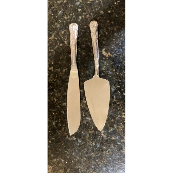 Cake Knife & Server  Stainless 2-Piece Set - Picture 10 of 15